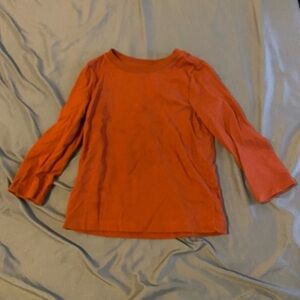 Kids Orange Long Sleeve Shirt